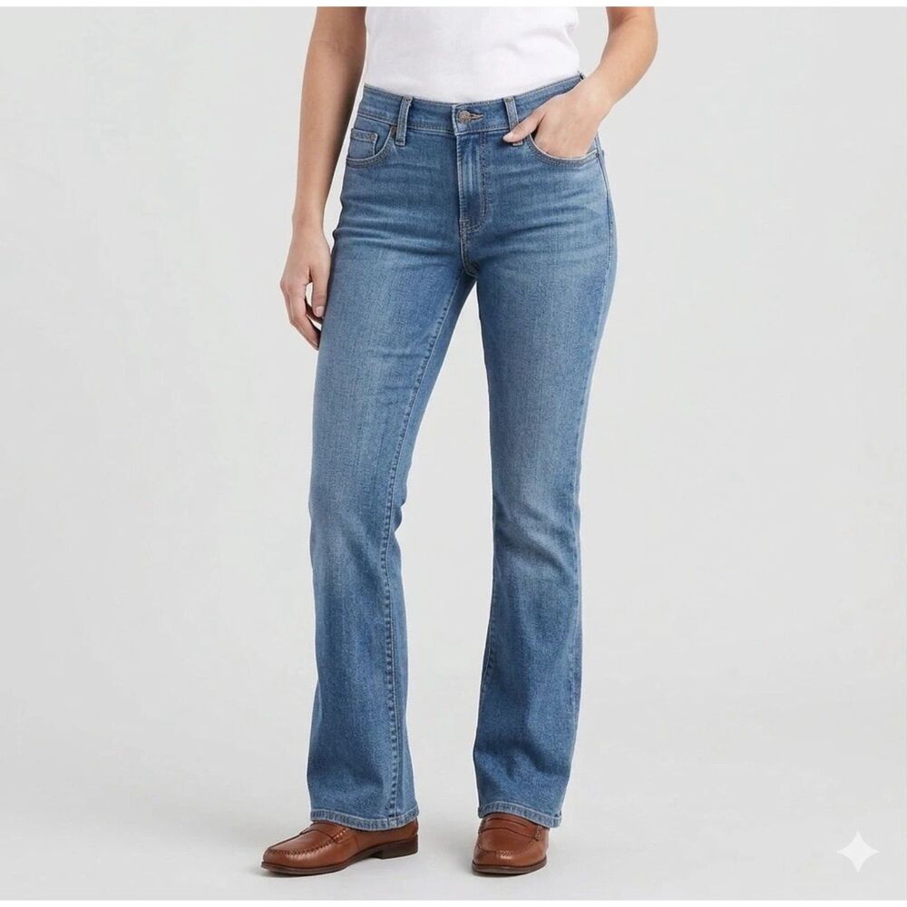 Levis 726 Flare Jeans Womens 34x30 Blue Wide Leg Bootcut Blue western retro New